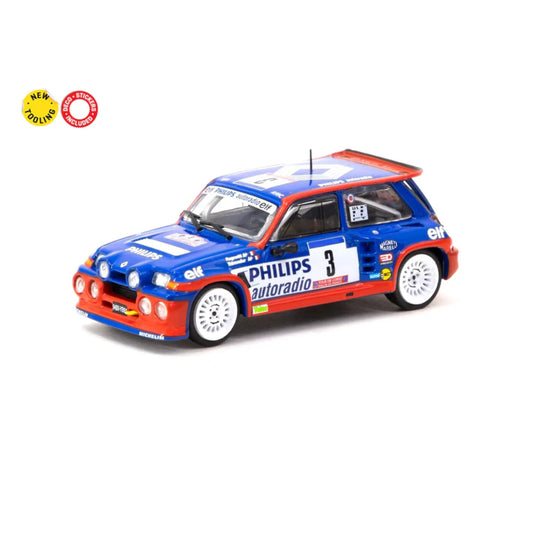 Renault 5 Maxi Turbo #3 J.Ragnotti winner Tour de Corse 1985 Tarmac Works 1/64 - TC-T64TL061-85TDC03