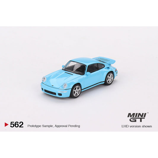 RUF CTR Anniversary Bayrisch Himmelblau Mini GT 1/64 - MGT00562lhd