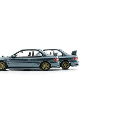 Subaru Impreza WRX Type R generation 3 till 6 dolphin grey LHD BM Creations 1/64 | Motors Miniatures