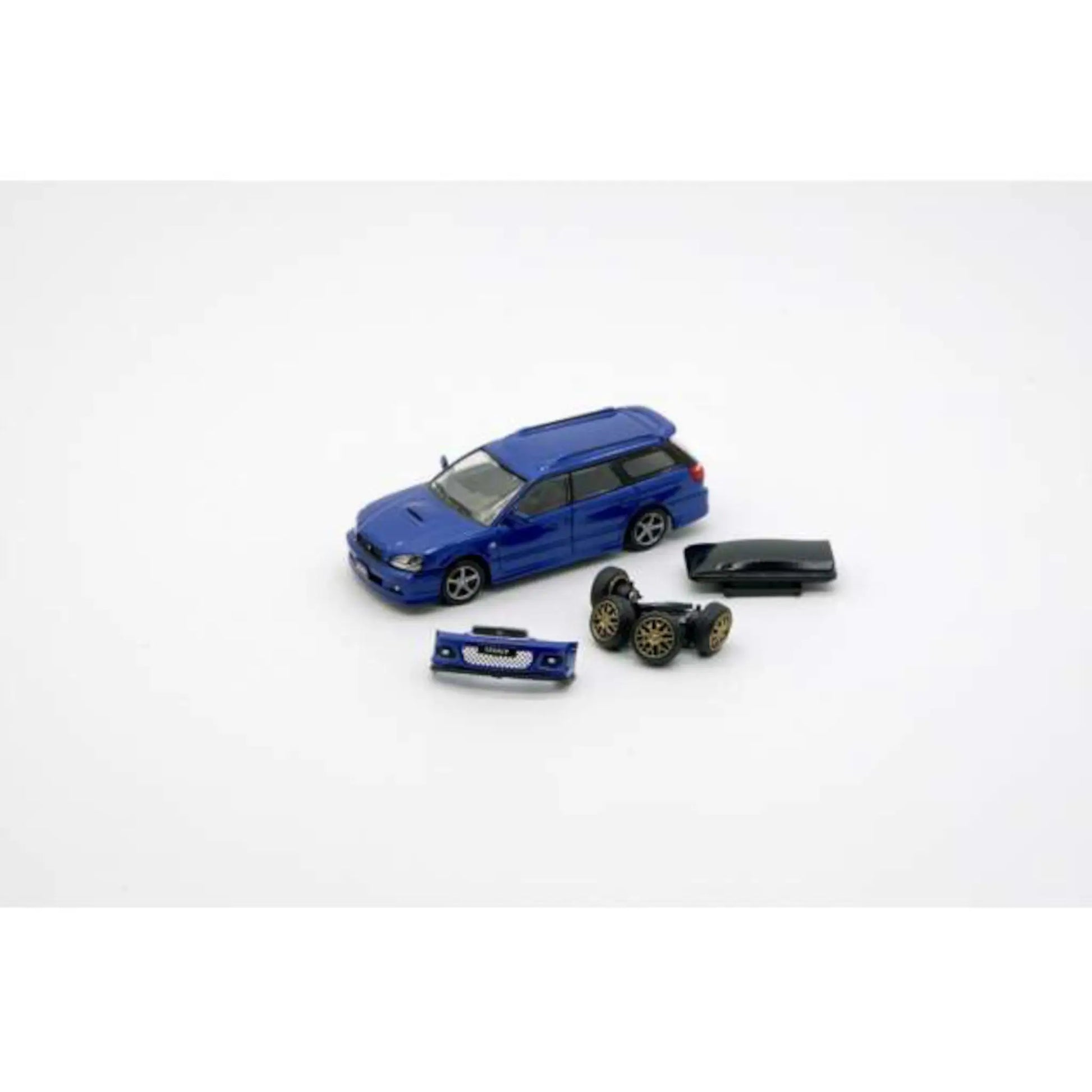 Subaru Legacy E-Tune II LHD 2002 bleu BM Creations 1/64 | Motors Miniatures