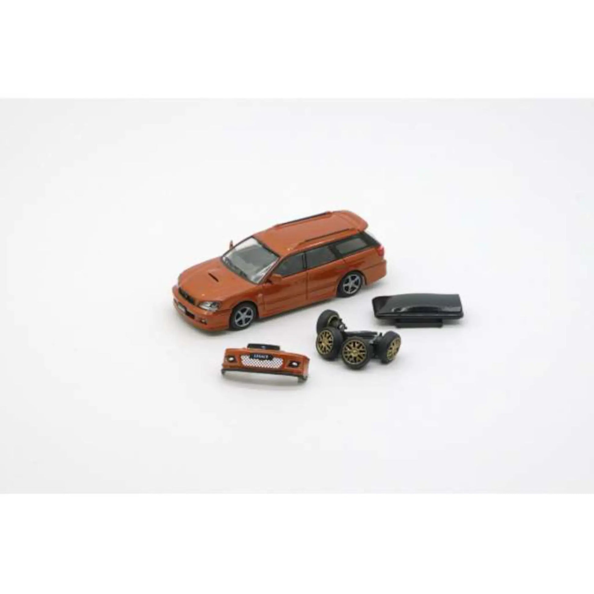 Subaru Legacy E-Tune II LHD 2002 orange BM Creations 1/64 | Motors Miniatures