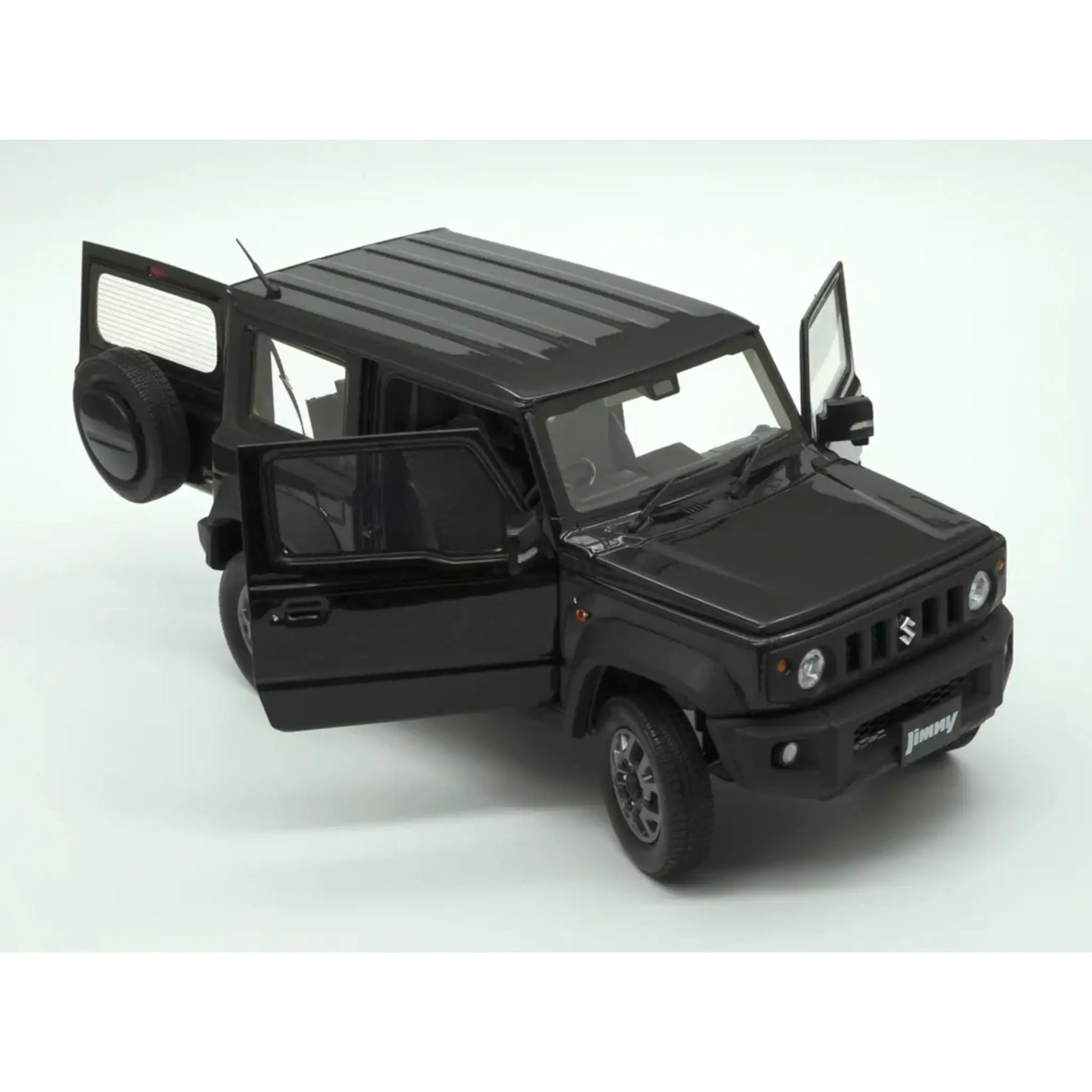 Suzuki Jimny JB74 LHD 2018 Black with Openings Parts BM Creations 1/18 | Motors Miniatures