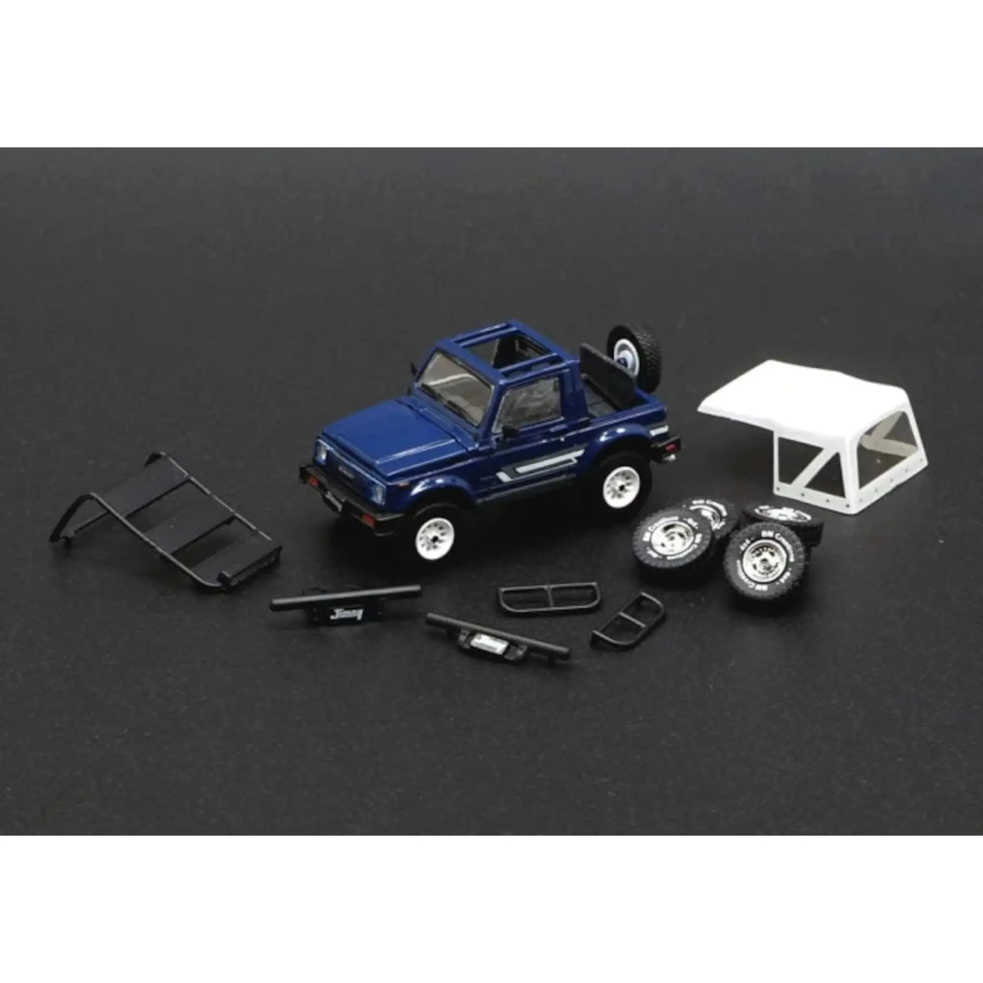 Suzuki Jimny SJ413 blue LHD BM Creations 1/64 | Motors Miniatures
