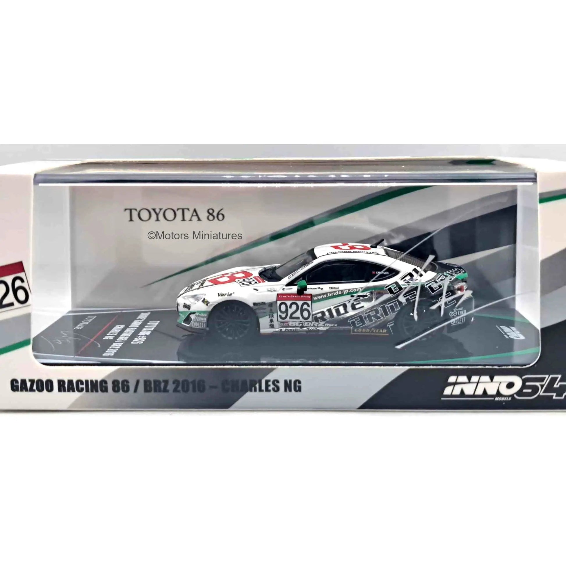 Toyota GT86 #926 Bride Gazoo Racing 2016 Inno64 1/64 - in64GT86BRI