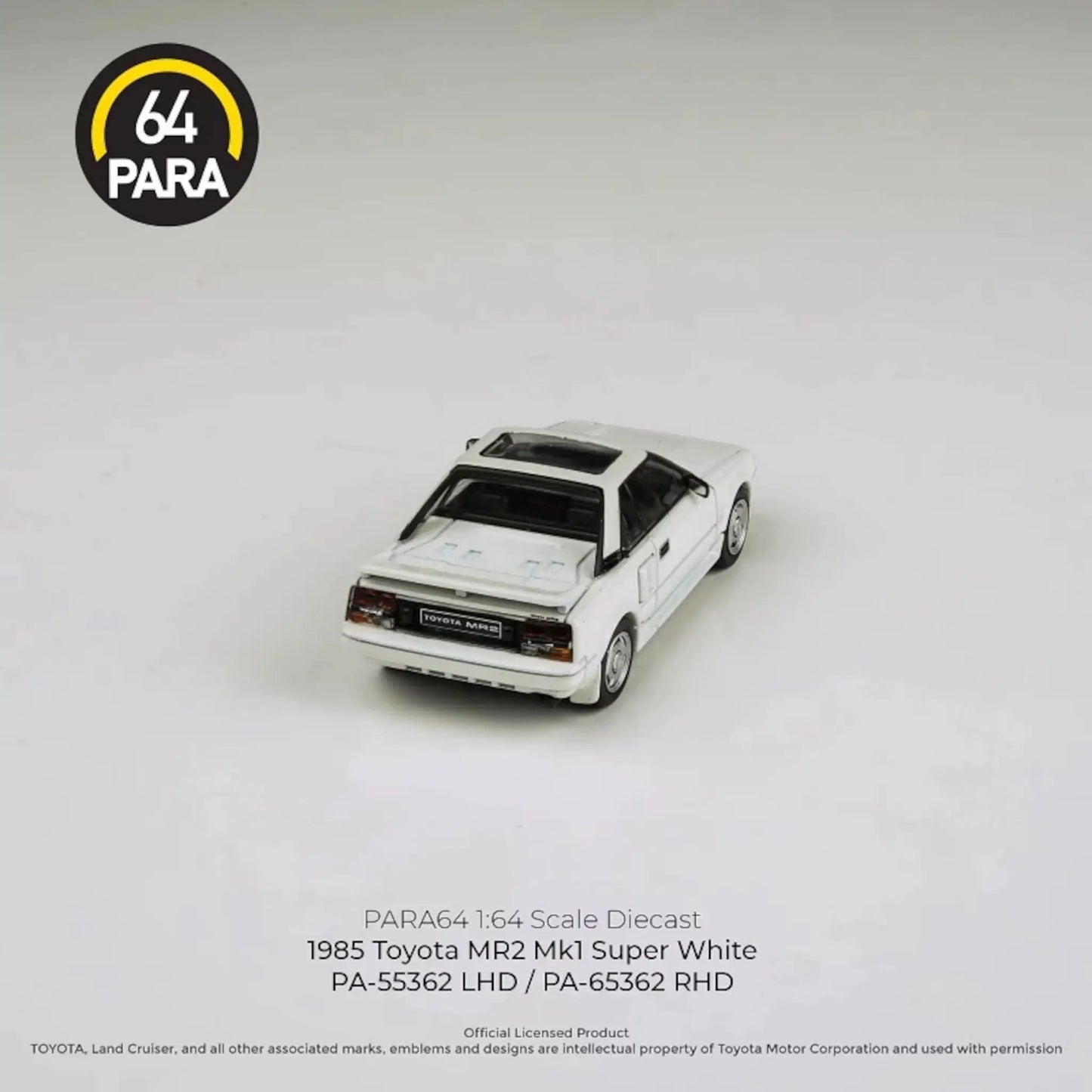 Toyota MR2 MKI RHD 1985 blanc Para64 1/64 | Motors Miniatures