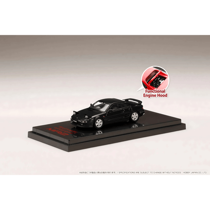 Toyota MR2 SW20 GT - S Open Headlight 1996 noir Hobby Japan 1/64 - HJ641045HBK