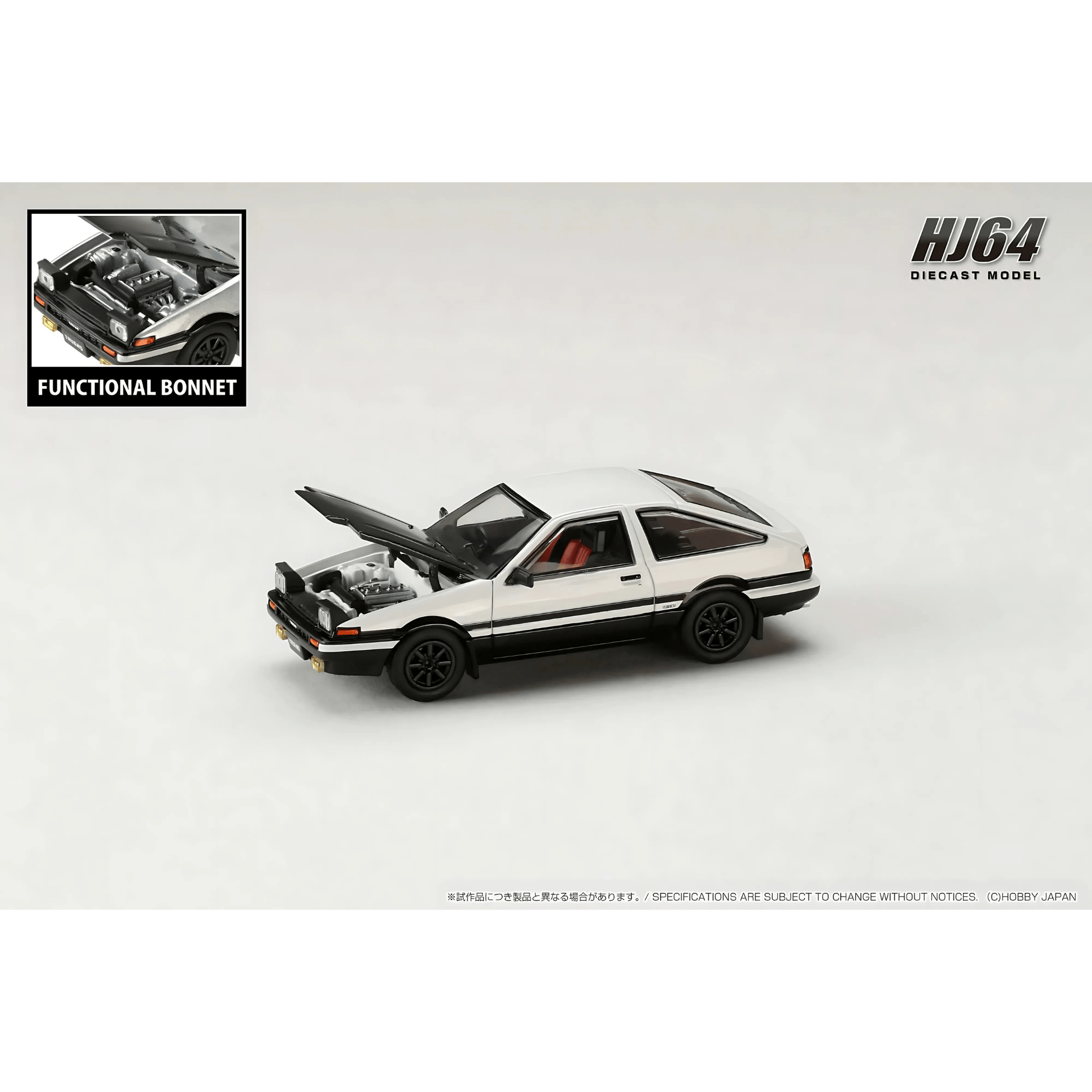 Toyota Sprinter Trueno GT APEX AE86 JDM Style Hobby Japan 1/64 - HJ641052BWB