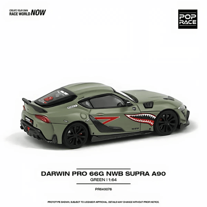 Toyota supra A90 Darwin Pro 66G NWB Vert Pop Race 1/64 - PR640076