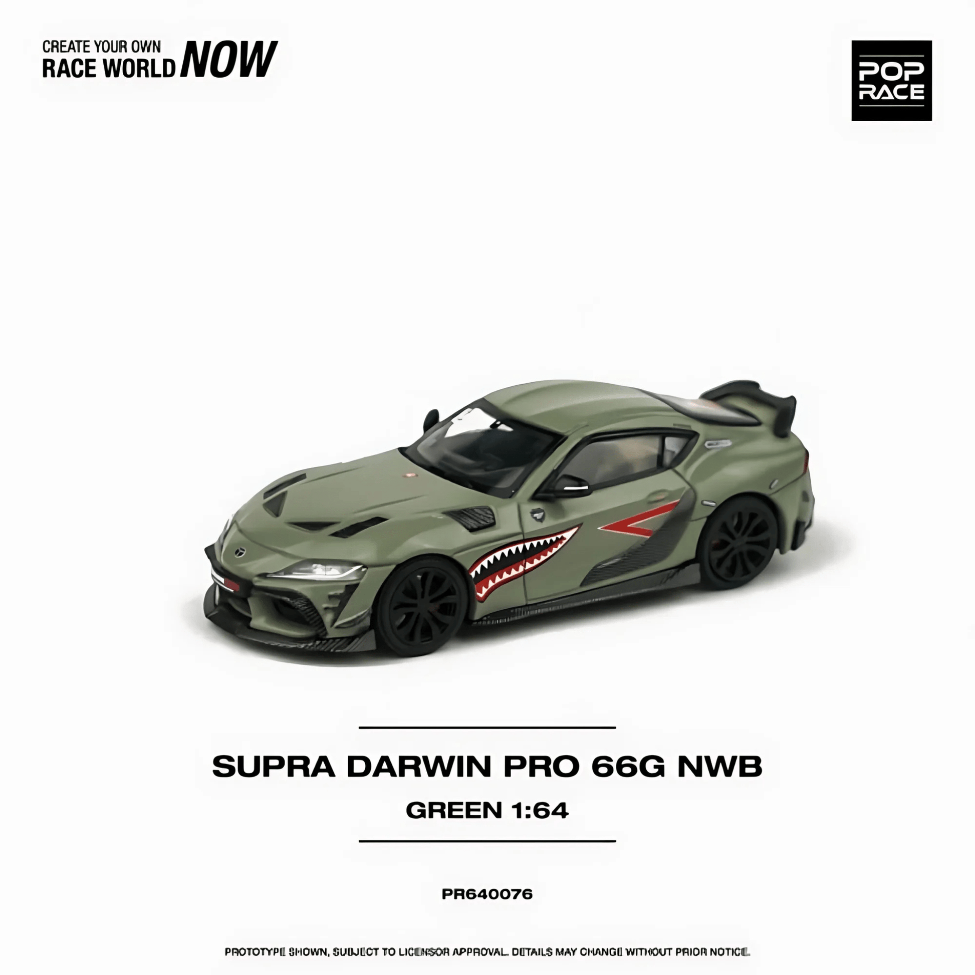 Toyota supra A90 Darwin Pro 66G NWB Vert Pop Race 1/64 - PR640076