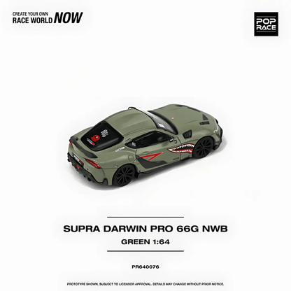 Toyota supra A90 Darwin Pro 66G NWB Vert Pop Race 1/64 - PR640076