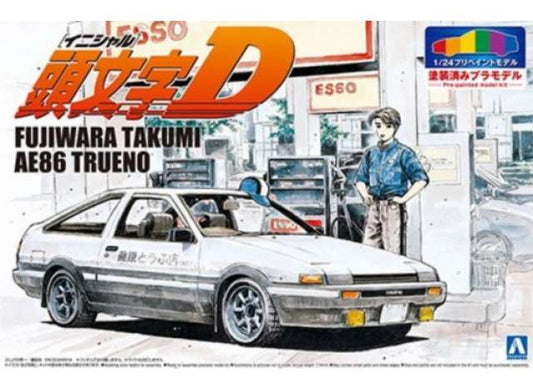 Toyota Trueno AE86 Initial-D Comics Vol 1 version Pre-Painted Aoshima 1/24 - abk06199