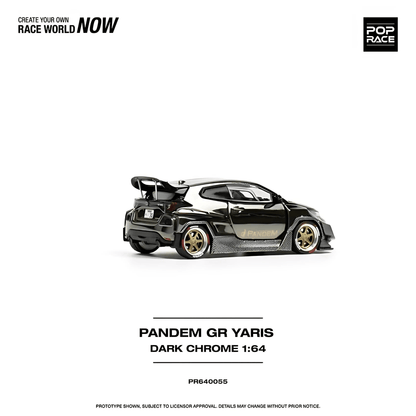 Toyota Yaris GR Pandem Dark Chrome Pop Race 1/64 - PR640055