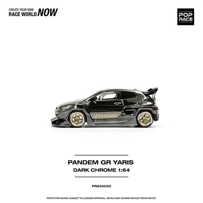 Toyota Yaris GR Pandem Dark Chrome Pop Race 1/64 - PR640055