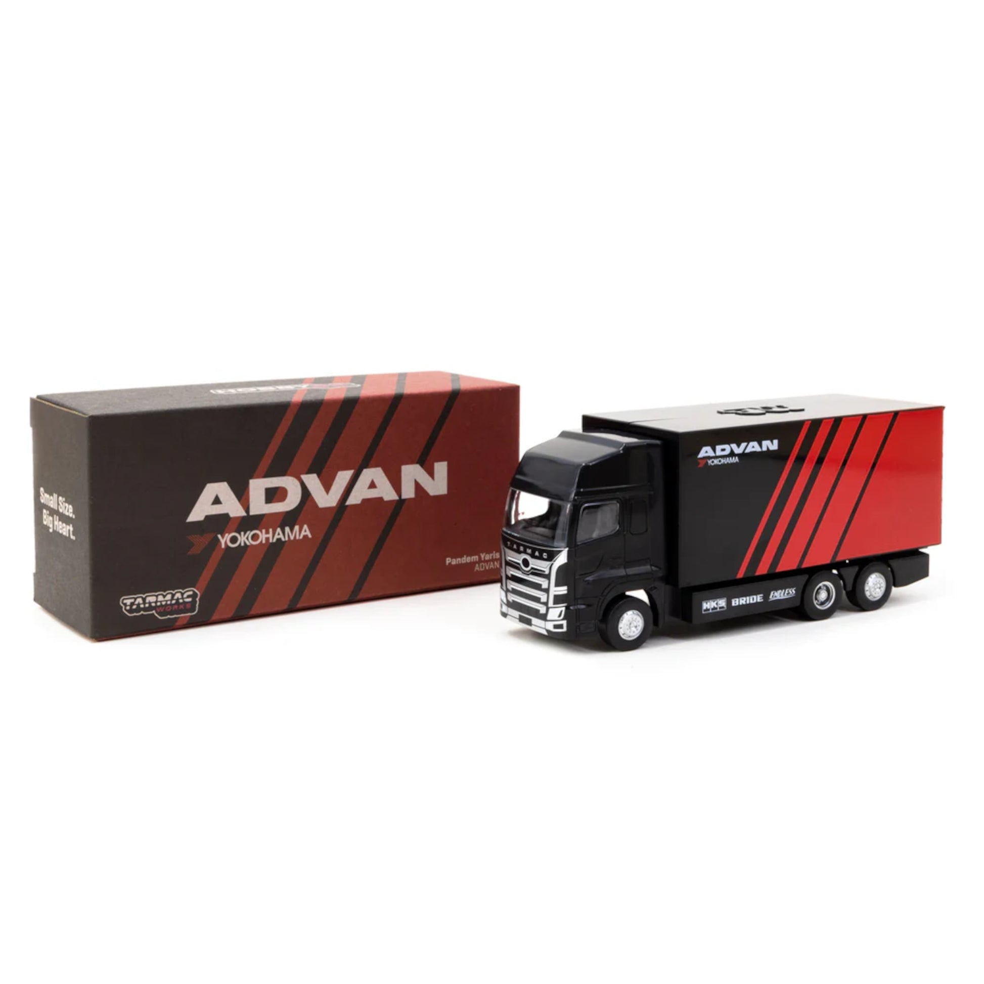 Toyota Yaris Pandem ADVAN with Truck Packaging Tarmac Works 1/64 - T64-080-ADV