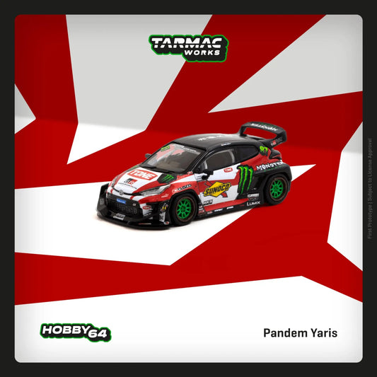 Toyota Yaris Pandem Drift #87 Tarmac Works 1/64 - TC-T64-080MON