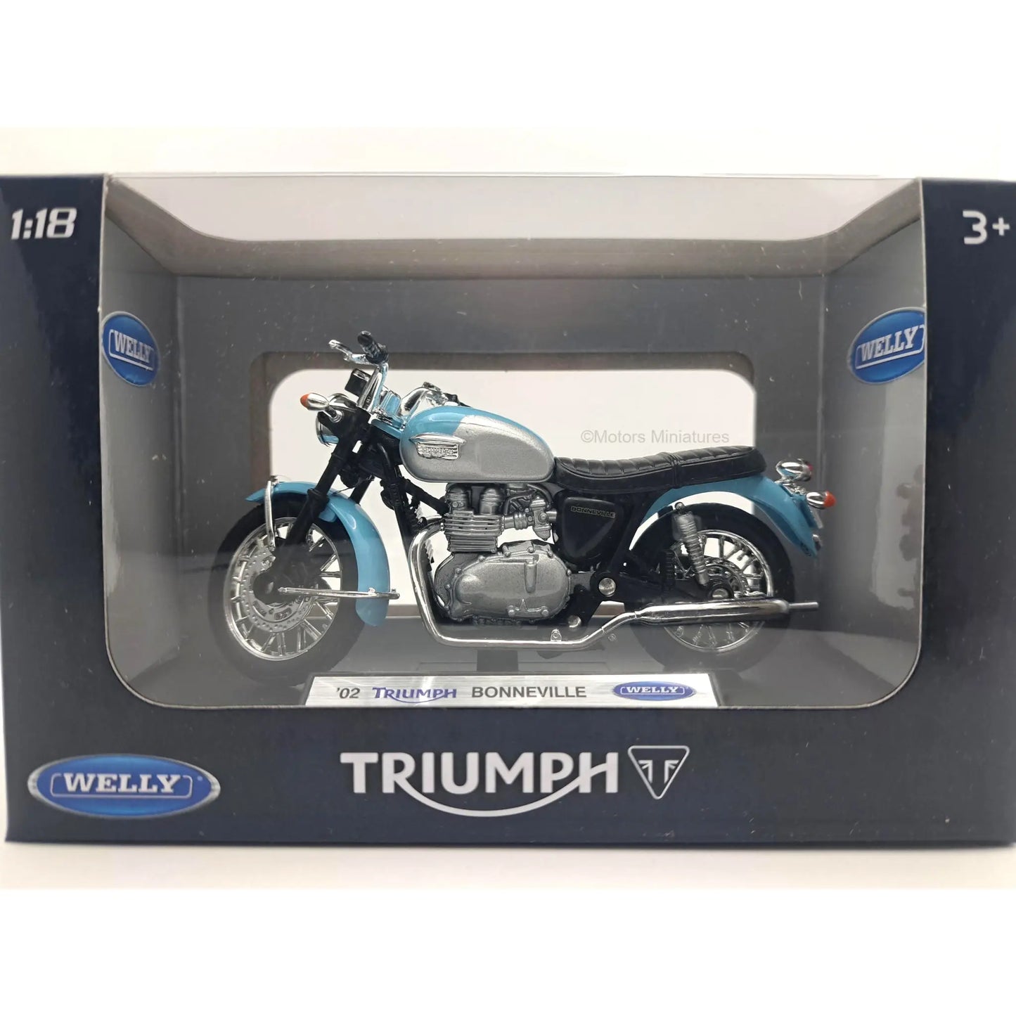 Triumph Bonneville 2002 Welly 1/18 | Motors Miniatures