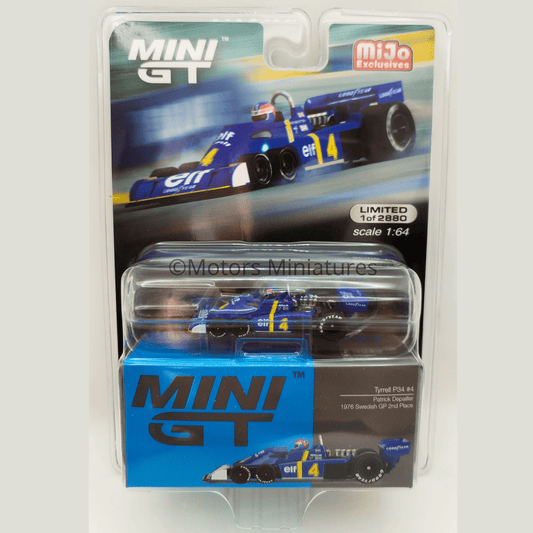 Tyrell P34 #4 Patrick Depailler 2nd Place Swedish GP 1976 Mini GT 1/64 - MGT00584 - MJ