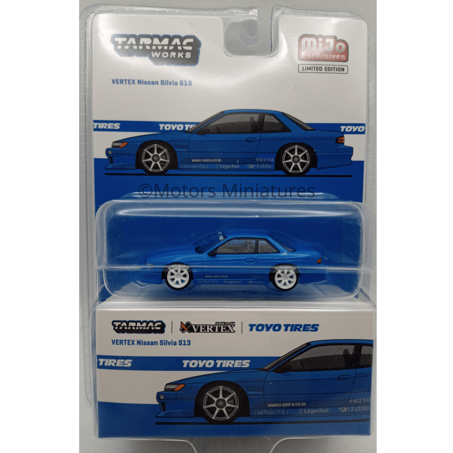 Vertex Nissan Silvia S13 Toyo Tires Tarmac Works 1/64 - T64G - 025 - BL