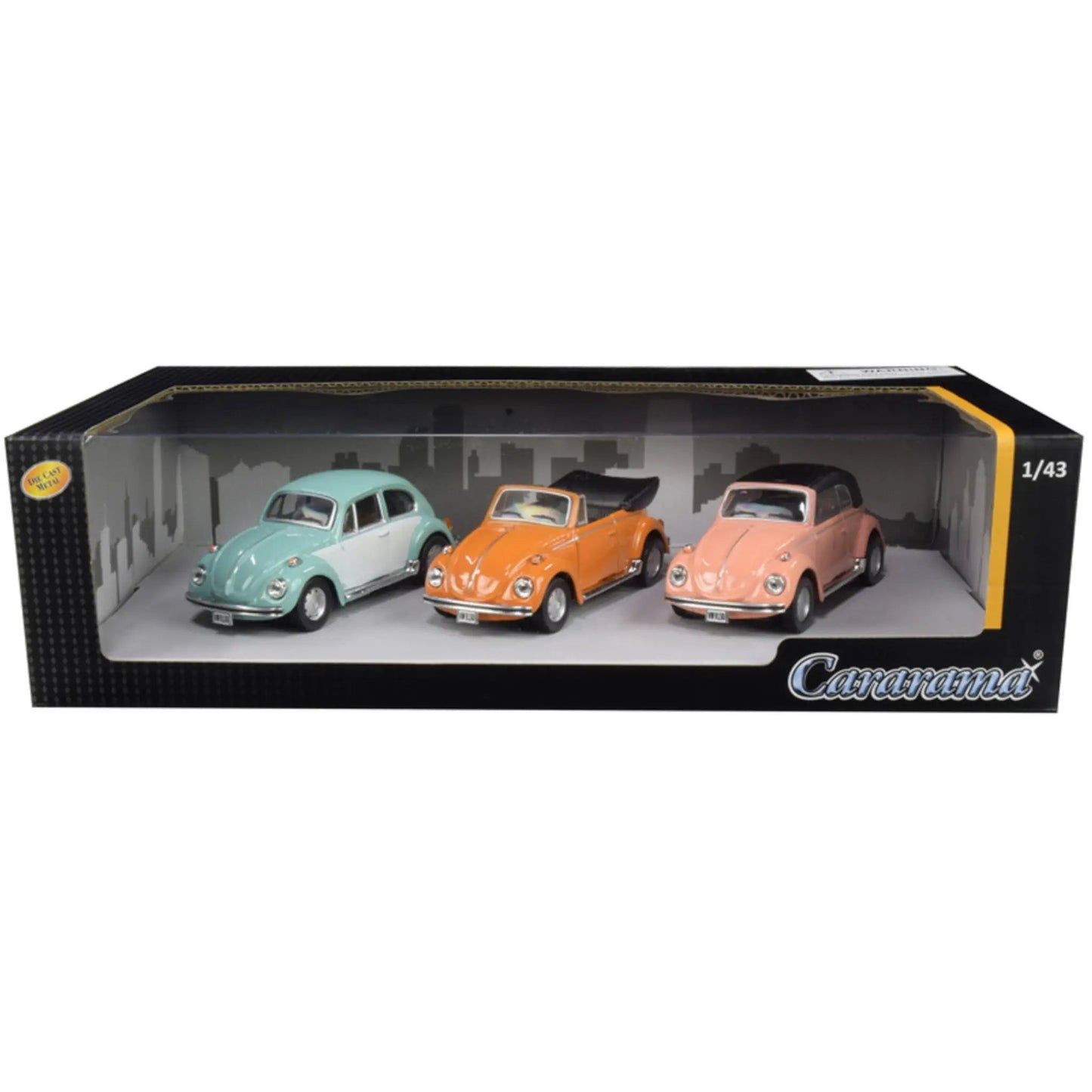 Volkswagen Beetle set of 3 Cararama 1/43 - cara35309