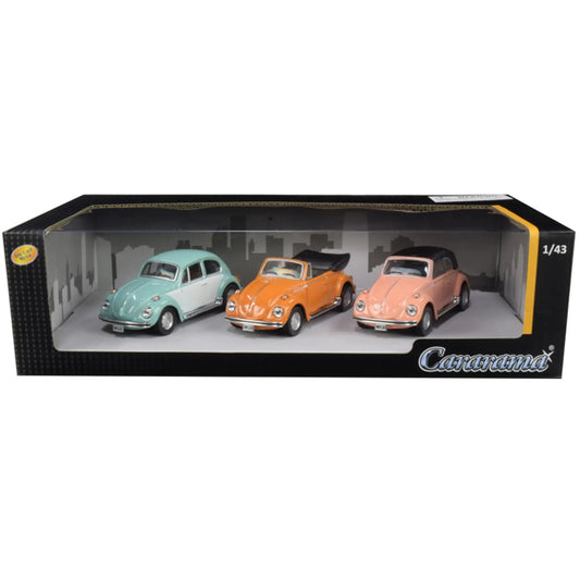 Volkswagen Beetle set of 3 Cararama 1/43 | Motors Miniatures