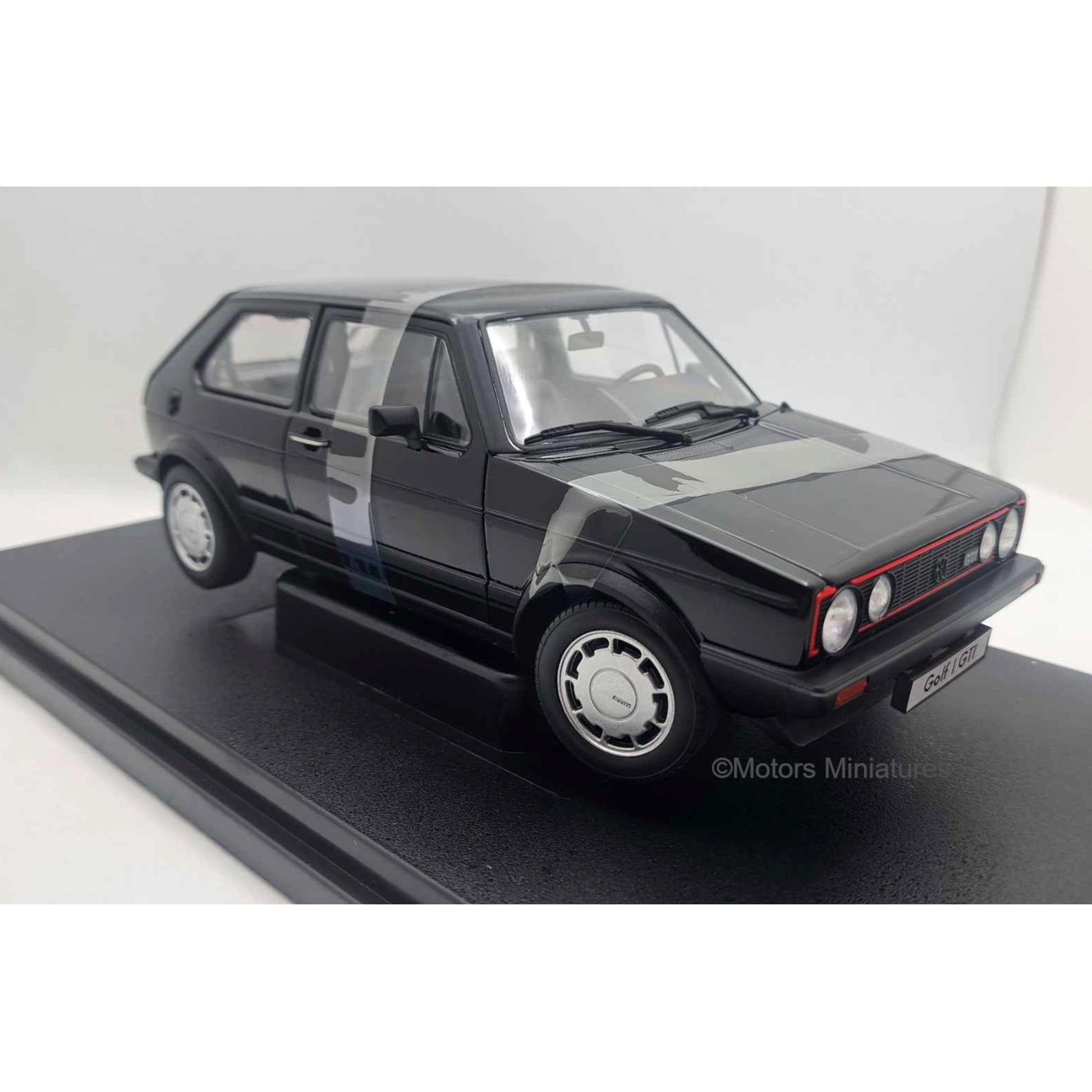 Volkswagen Golf I GTi Black Welly 1/18 | Motors Miniatures