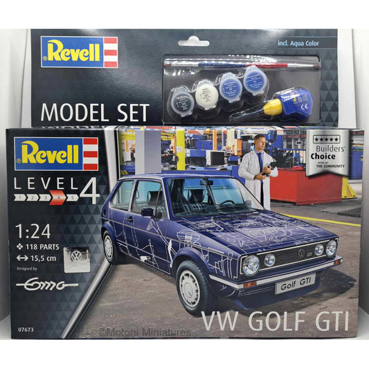 Volkswagen Golf 1 GTI Modelkit Revell 1/24 | Motors Miniatures