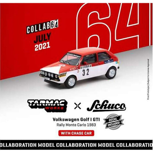 Volkswagen Golf GTI 1983 Rally Monte Carlo Tarmac Works x Schuco 1/64 | Motors Miniatures