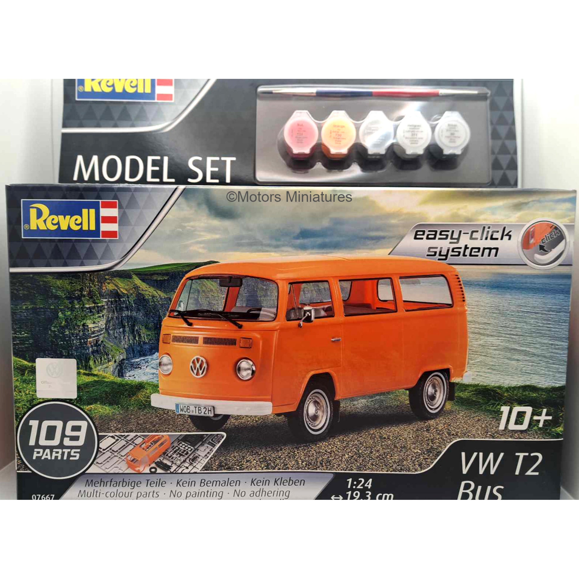 Volkswagen T2 BUS Modelkit Easy Click Revell 1/24 | Motors Miniatures